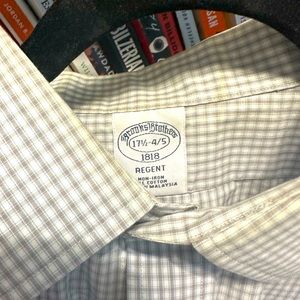 Brooks brothers button down shirt. Grey and blue